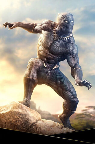 Statuette Kotobukiya Artfx - Marvel - 1/10 Black Panther (gitd) 16 Cm